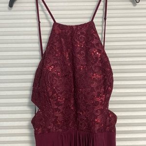 Burgundy red formal/prom dress